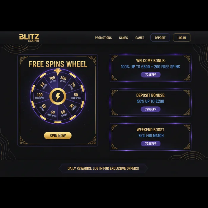 Blitz Casino Bonus